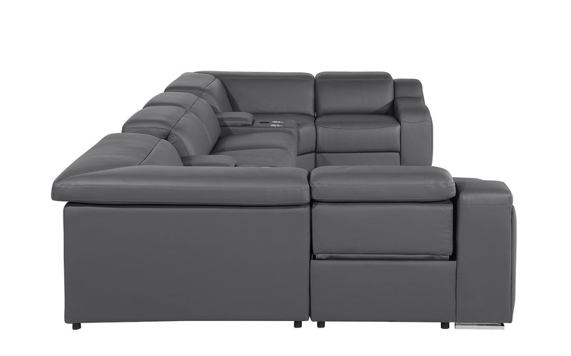 1116 - 8-Piece U-Shaped Sectional Sofa In With 4 Power Recliners & Power Headrest