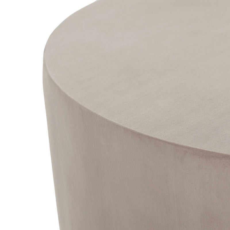 Outdoor Round With U Shape Side Table - Light Gray - R&R Furniture Gallery (Fountain Valley, CA)