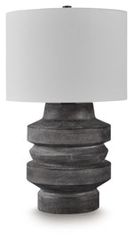 Wahida - Poly Table Lamp - Distressed Black - R&R Furniture Gallery (Fountain Valley, CA)