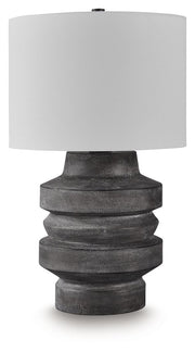 Wahida - Poly Table Lamp - Distressed Black - R&R Furniture Gallery (Fountain Valley, CA)