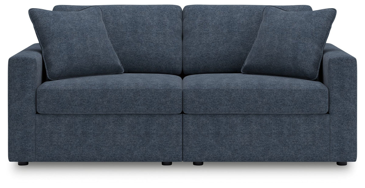 Modmax - 2-Piece Sectional Loveseat - Fabric - Ink - R&R Furniture Gallery (Fountain Valley, CA)