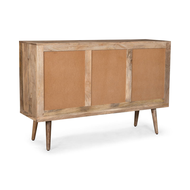 3 Drawer Sideboard With 2 Doors (KD Legs) - Natural - R&R Furniture Gallery (Fountain Valley, CA)