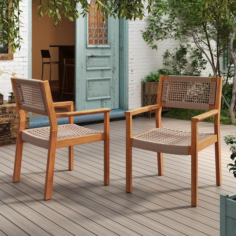 Outdoor Dining Patio Chairs (Set of 2) - R&R Furniture Gallery (Fountain Valley, CA)