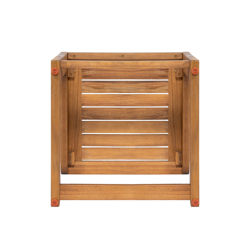 Ashwell - Acacia Wood Side Table - Teak