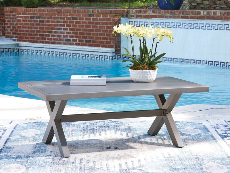 Half Moon Beach - Rectangular Cocktail Table - Gray - R&R Furniture Gallery (Fountain Valley, CA)