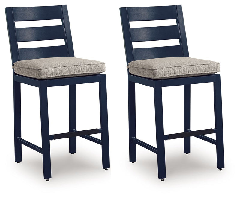 East Beach - Barstool (Set of 2) - Blue - R&R Furniture Gallery (Fountain Valley, CA)