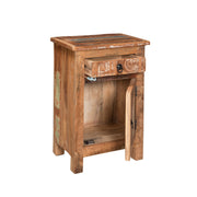 Carved Side Table - Natural - R&R Furniture Gallery (Fountain Valley, CA)
