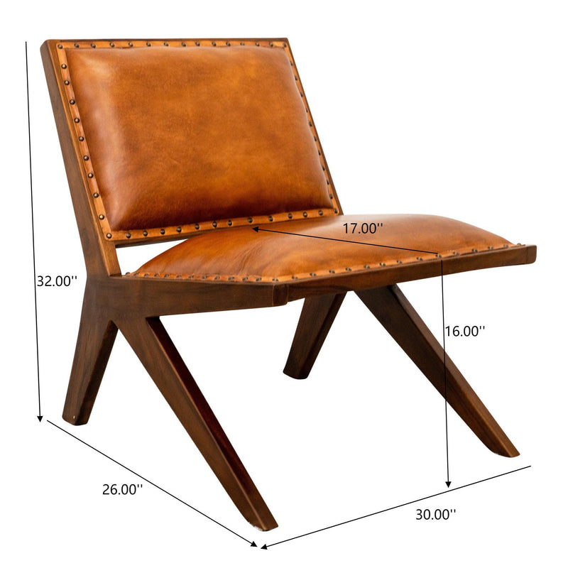 Colin - Lounge Chair - Brown / Tan - R&R Furniture Gallery (Fountain Valley, CA)