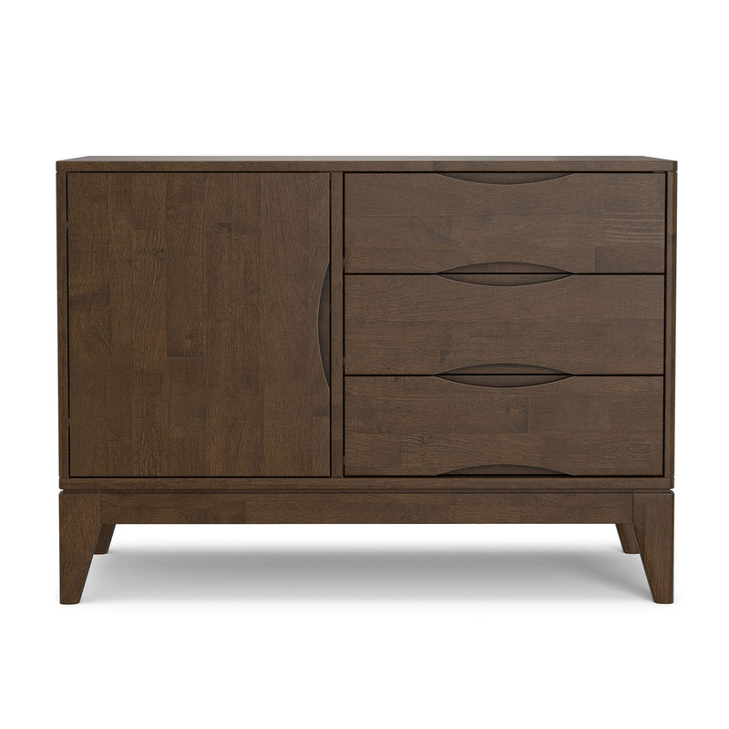 Harper - 3 Drawer Sideboard - Walnut Brown - R&R Furniture Gallery (Fountain Valley, CA)