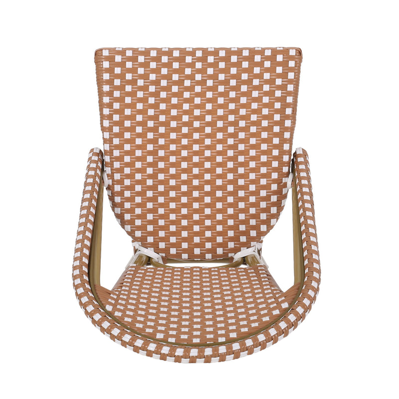 Outdoor Pe Rattan French Barstool Set - R&R Furniture Gallery (Fountain Valley, CA)