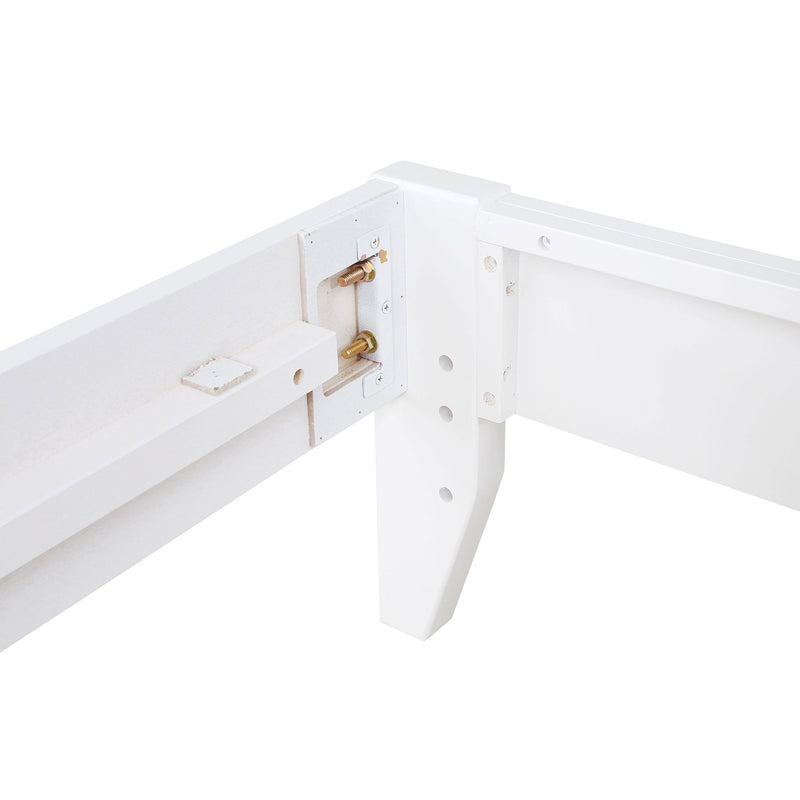 Sophie - Full Platform Bed With Tapered Legs - White