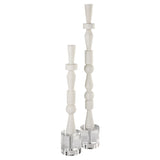Norte - Stone Sculptures (Set of 2) - White - R&R Furniture Gallery (Fountain Valley, CA)