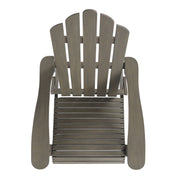 Outdoor Foldable Adirondack Chair With Hand Crafted Details - Gray - R&R Furniture Gallery (Fountain Valley, CA)