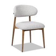 Locke - Modern Upholstered Dining Chair With Frame - Salt / Pepper - R&R Furniture Gallery (Fountain Valley, CA)