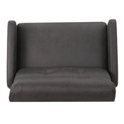 Alma - Contemporary Upholstered Loveseat Recliner - Slate - R&R Furniture Gallery (Fountain Valley, CA)
