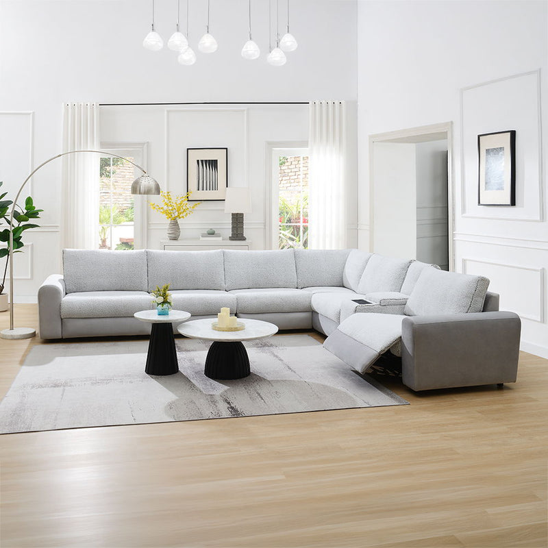 Tarrance - Modular Armless Chair - Gray - R&R Furniture Gallery (Fountain Valley, CA)