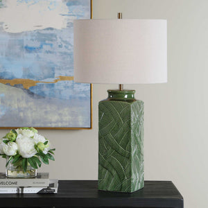 Table Lamp - Glossy Green