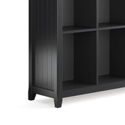 Simpli-Home Acadian handcrafted cube storage organizer with nine open compartments for versatile home organization.
