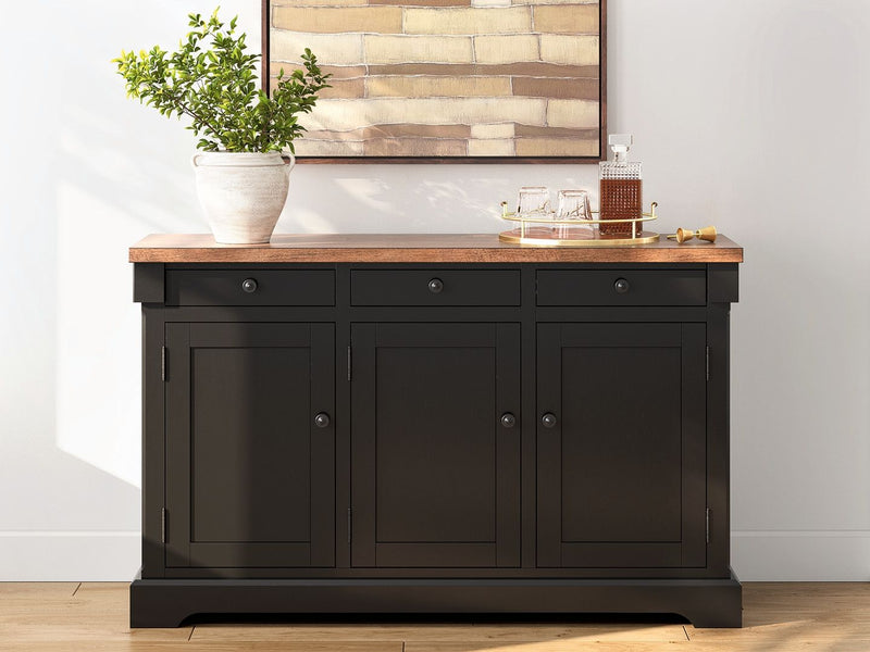 Wildenauer - Dining Room Buffet - Brown / Black - R&R Furniture Gallery (Fountain Valley, CA)