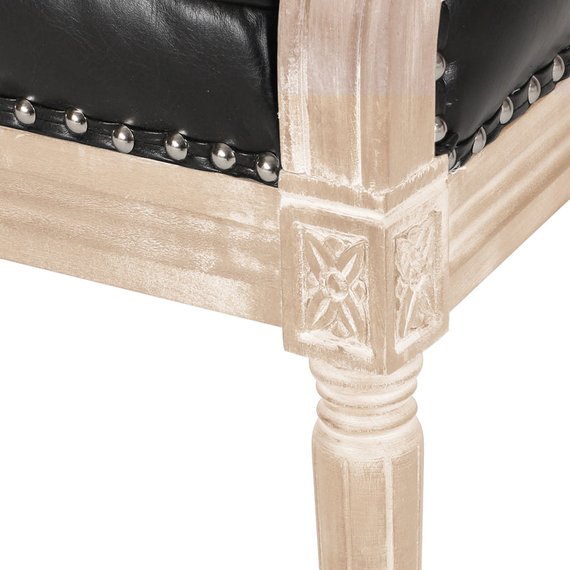French Country Chesterfield Style Tufted Loveseat - R&R Furniture Gallery (Fountain Valley, CA)