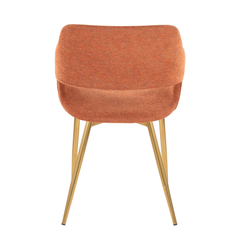 Pair of Lumi Source Margarite contemporary dining chairs with sleek, versatile design and neutral upholstery, set of two.