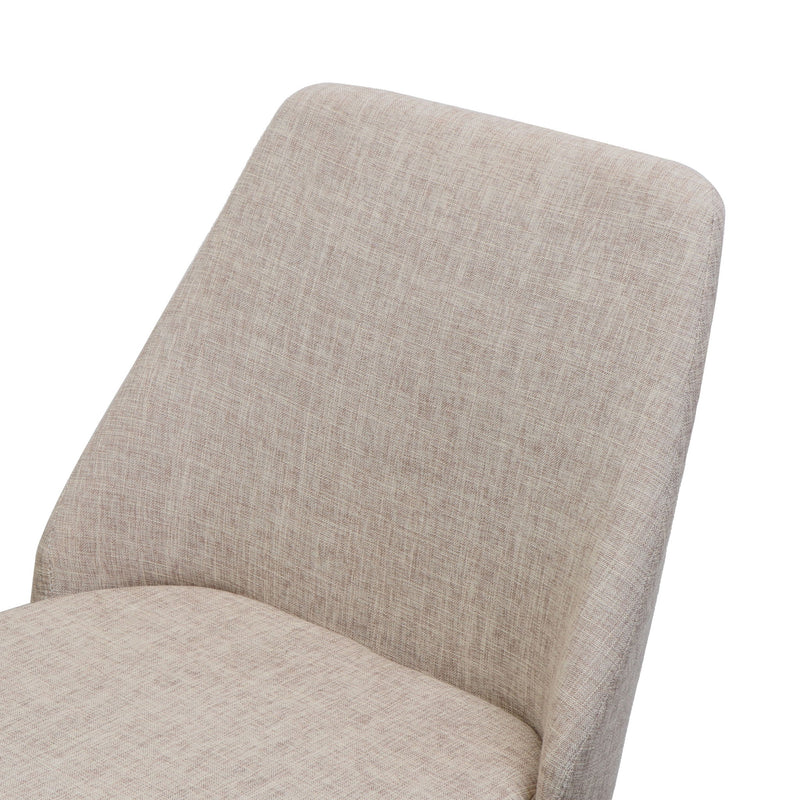 Modern Dining Chair With Iron Legs And Wood Finish - R&R Furniture Gallery (Fountain Valley, CA)