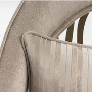 Michael Amini La Rachelle Flame Chair, elegant accent chair with rich upholstery and stylish flame design.