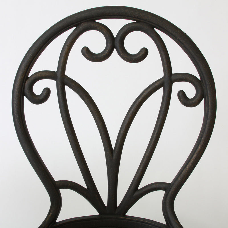 Thomas - 3 Pieces Cast Bistro Set - Black / Gold - R&R Furniture Gallery (Fountain Valley, CA)