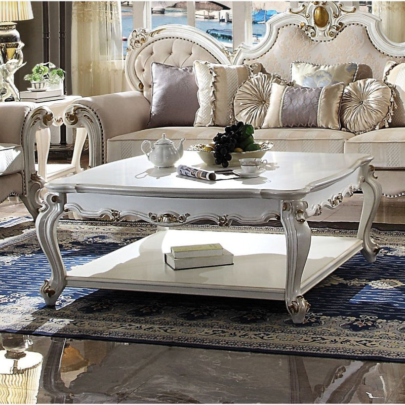 Picardy - Coffee Table - Antique Pearl - R&R Furniture Gallery (Fountain Valley, CA)