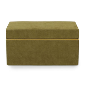 Pisa - Vegan Suede Contract-Grade Storage Box - Green - R&R Furniture Gallery (Fountain Valley, CA)