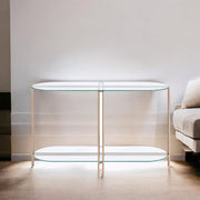 Veises - Sofa Table - Champagne - R&R Furniture Gallery (Fountain Valley, CA)