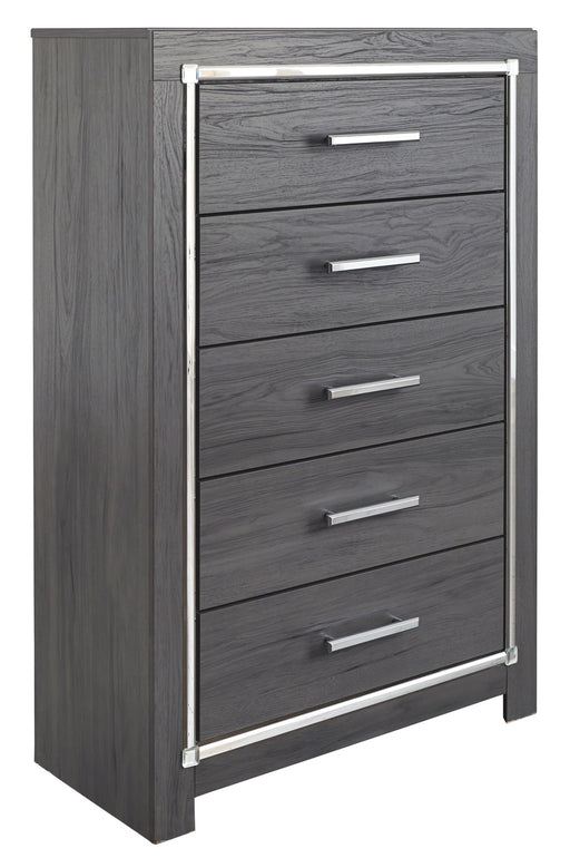 Lodanna - Five Drawer Chest - Gray - R&R Furniture Gallery (Fountain Valley, CA)