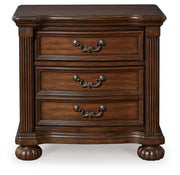 Lavinton - Three Drawer Night Stand - Brown - R&R Furniture Gallery (Fountain Valley, CA)