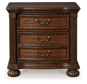 Lavinton - Three Drawer Night Stand - Brown - R&R Furniture Gallery (Fountain Valley, CA)