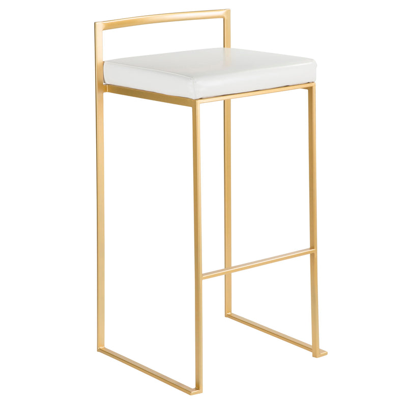 Lumi Source Fuji contemporary glam barstool with high-quality construction and sleek modern design, shown in a stylish setting.