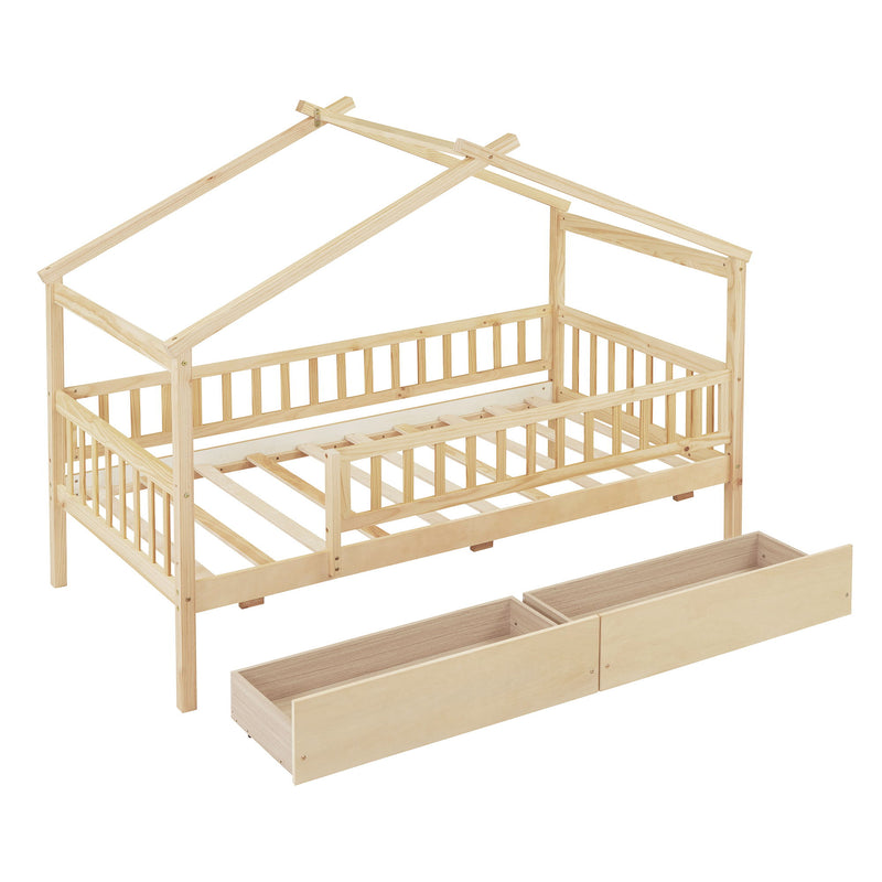 House Bed With 2 Drawers - R&R Furniture Gallery (Fountain Valley, CA)
