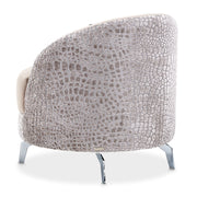 Dion - Accent Chair Chair - Stone / Silver - R&R Furniture Gallery (Fountain Valley, CA)