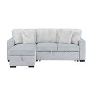 Ford - Reversible Pull Out Sofa Bed - Light Gray - R&R Furniture Gallery (Fountain Valley, CA)