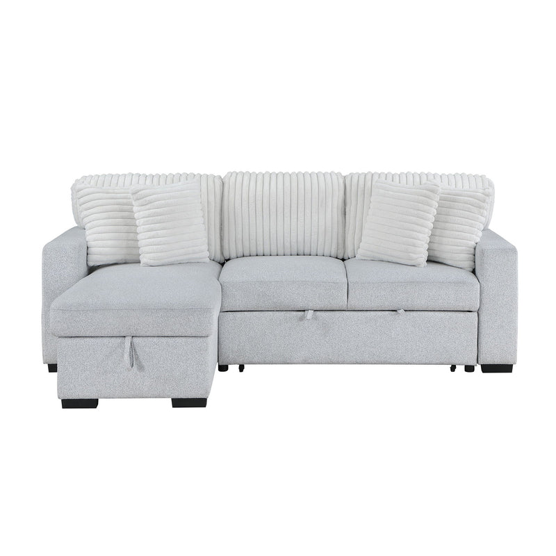 Ford - Reversible Pull Out Sofa Bed - Light Gray - R&R Furniture Gallery (Fountain Valley, CA)