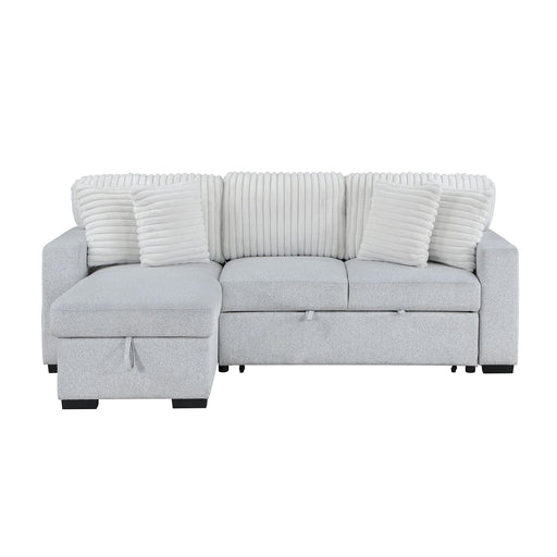 Ford - Reversible Pull Out Sofa Bed - Light Gray - R&R Furniture Gallery (Fountain Valley, CA)