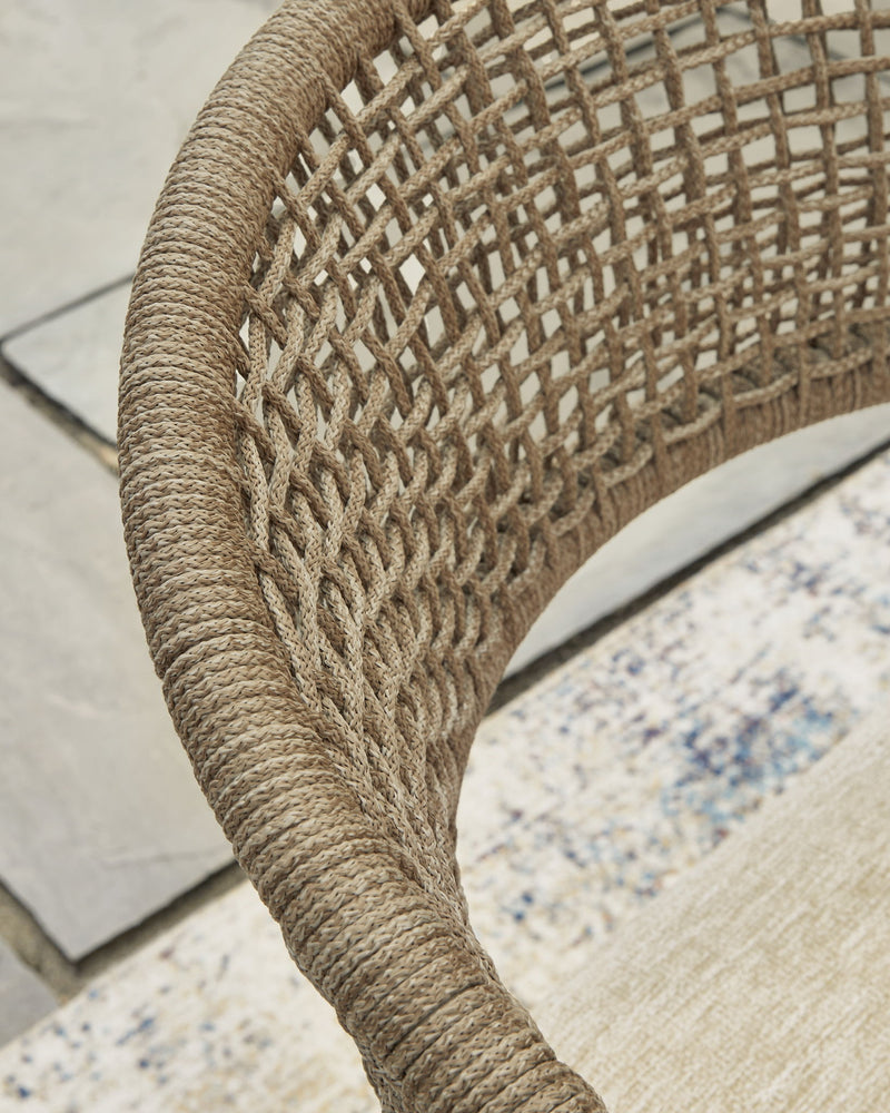 Orchard Beach - Arm Chair With Cushion (Set of 4) - Beige - R&R Furniture Gallery (Fountain Valley, CA)