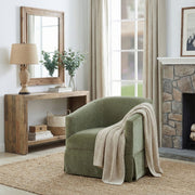 Elm - Skirted Swivel Chair - R&R Furniture Gallery (Fountain Valley, CA)