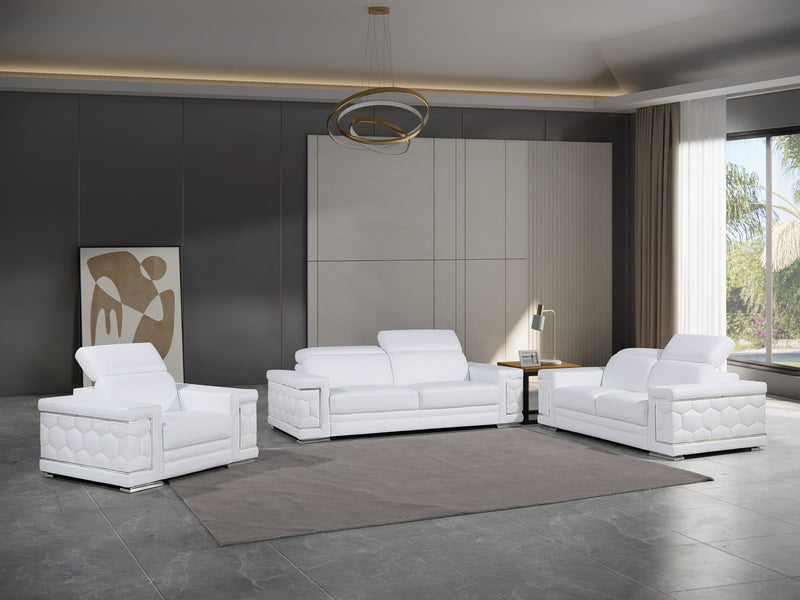 296 - Genuine Leather Living Room Set - R&R Furniture Gallery (Fountain Valley, CA)