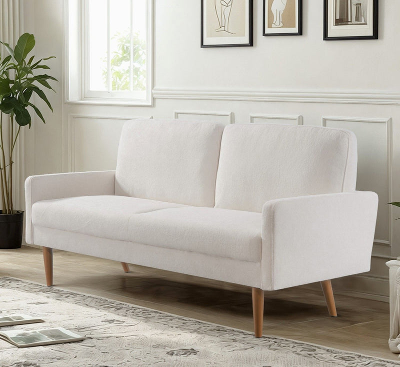 Sofa, European Style With Sleek Design, Modern & Vintage Flair, Upholstered 3 Seater Couch - R&R Furniture Gallery (Fountain Valley, CA)