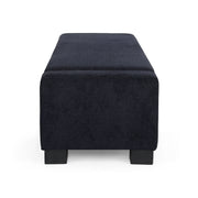 Noble House textured fabric Ottoman bench with hinged lid, showcasing a stylish and functional upholstered storage piece.