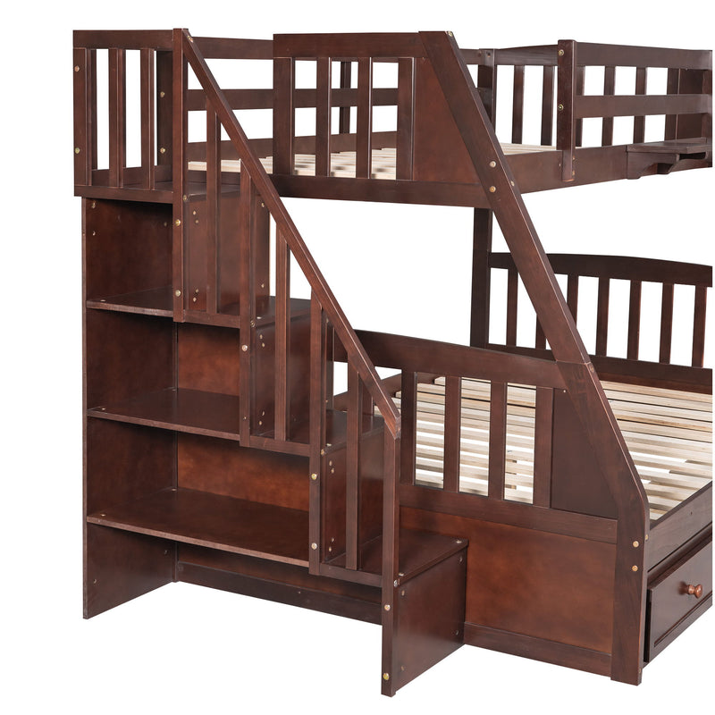 Bunk Bed With Drawers, Ladder And Storage Staircase - R&R Furniture Gallery (Fountain Valley, CA)