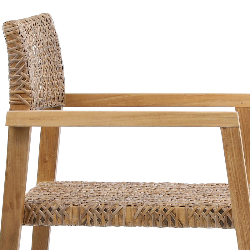 Deeta - Outdoor Dining Chair (Set of 2) - Natural Brown