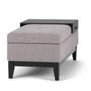 Oregon - Contemporary Storage Ottoman Bench With Tray - R&R Furniture Gallery (Fountain Valley, CA)