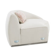 Sahara - Sectional Sofa With 3 Pillows - Beige Boucle - R&R Furniture Gallery (Fountain Valley, CA)