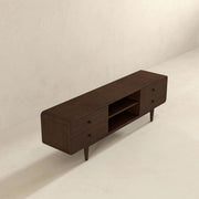 Alexa - TV Stand - Dark Brown / Wood - R&R Furniture Gallery (Fountain Valley, CA)